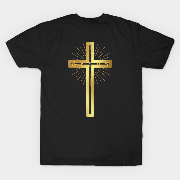 Jesus - Golden cross -Christian Cross by Mr.Dom store